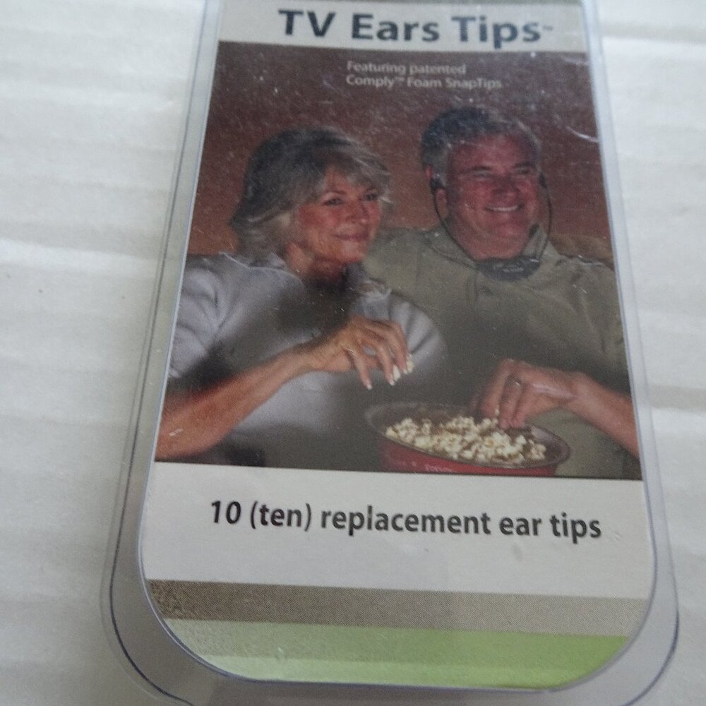 TV Ear Tips - NEW 10-Pack (5 Pair) of TV Ears Headset Replacement Foam Ear Tips